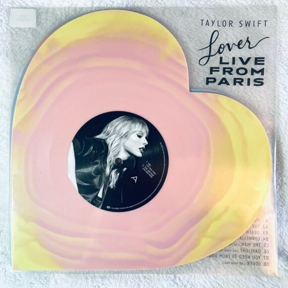 NEW Sealed Taylor Swift Live From Paris 2LP Heart-Shaped Vinyl SOLD OUT - Picture 3 of 8